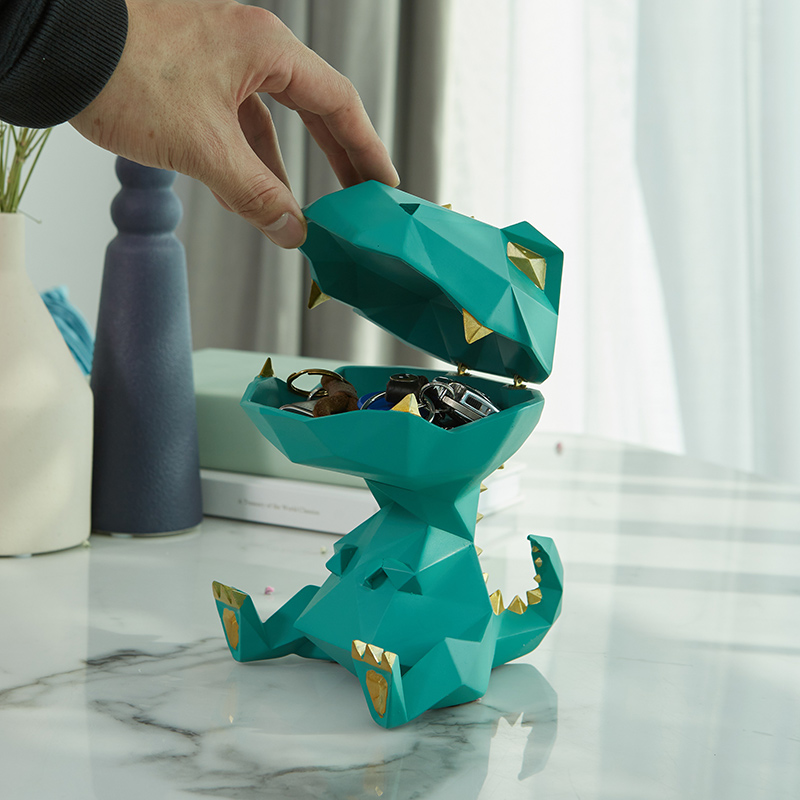 Creative Abstract Geometric Dinosaur Small Storage Desktop Decoration