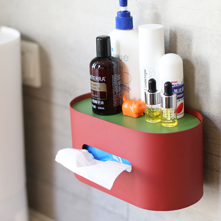 Creative Wall-mounted Cat Oval Metal Tissue Box