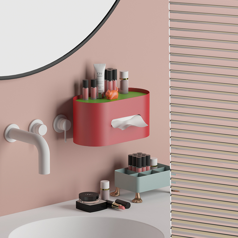 Creative Wall-mounted Cat Oval Metal Tissue Box