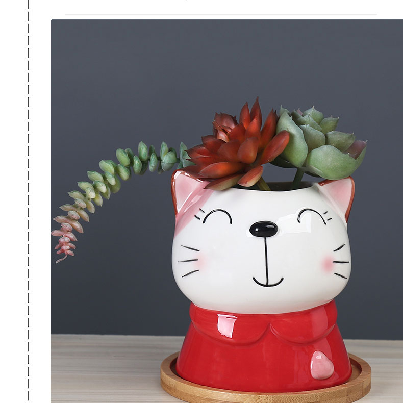 Cute Little Animals Ceramic Plant Flower Pots