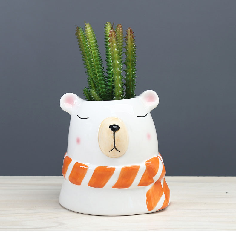 Cute Little Animals Ceramic Plant Flower Pots