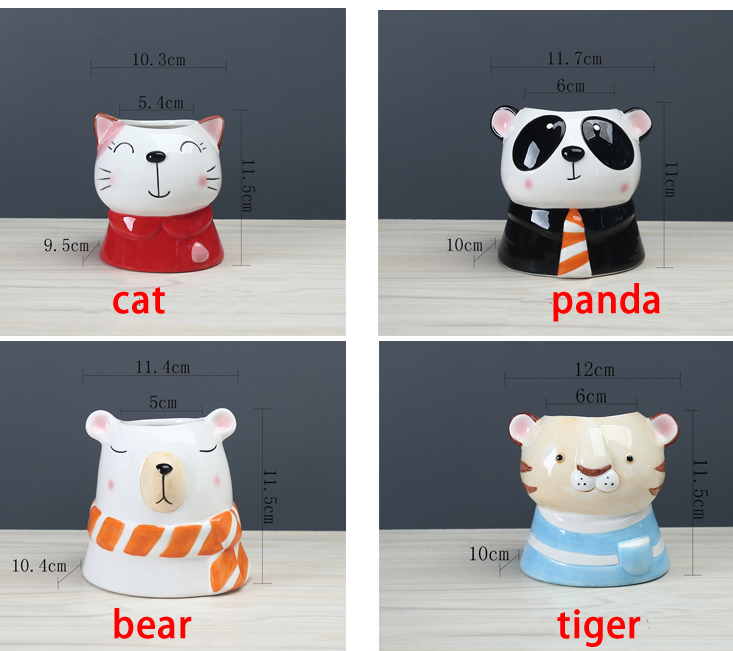 Cute Little Animals Ceramic Plant Flower Pots