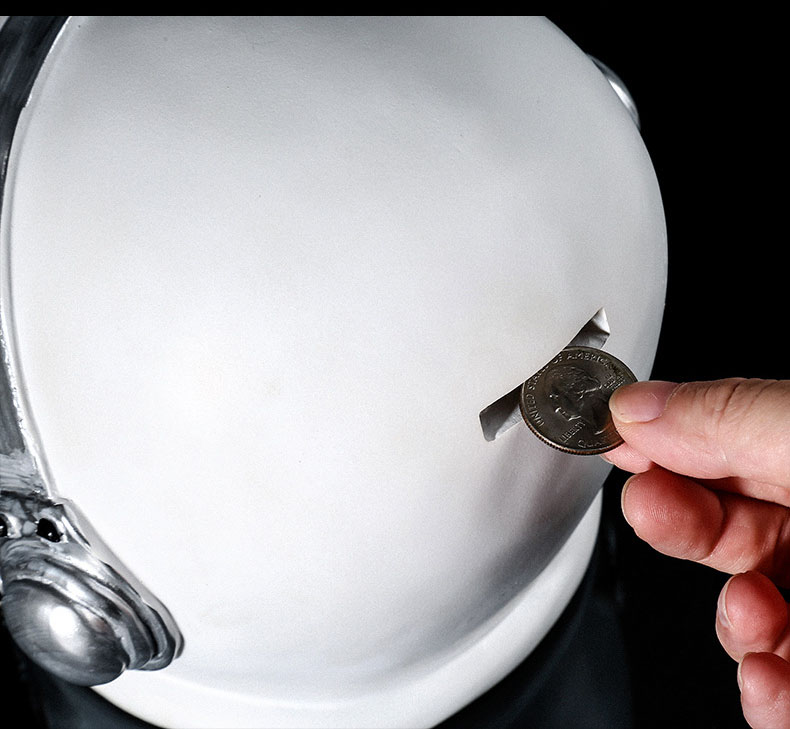 Horror Halloween Skeleton Astronaut Decoration Piggy Bank