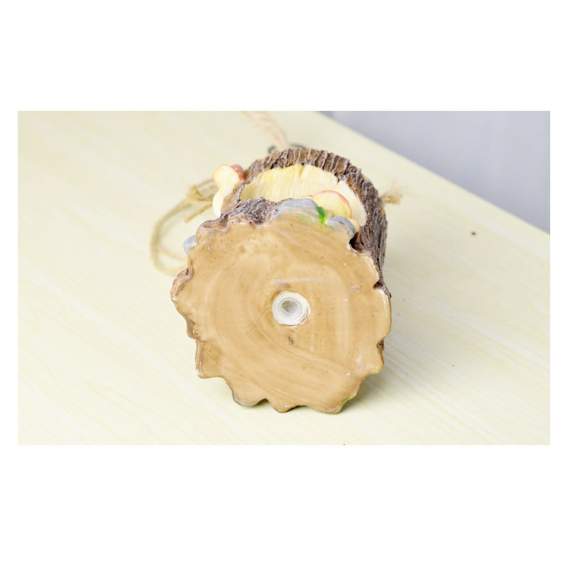 Pastoral Imitation Tree Stump Animal Hanging Basket Decorative Flower Pot