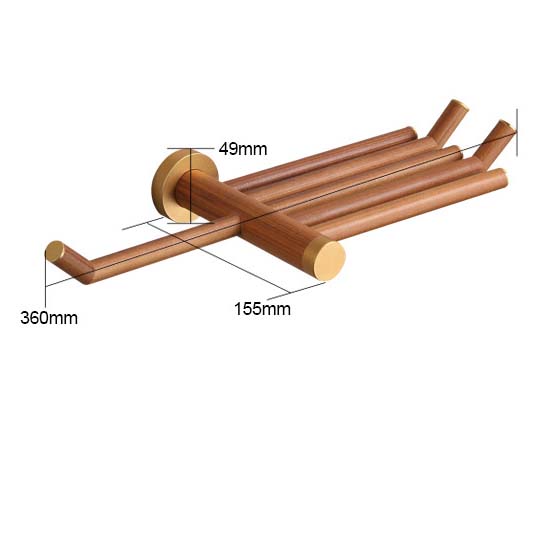Bathroom Wooden Wall Hanging Storage Phone Holder Roll Paper Holder