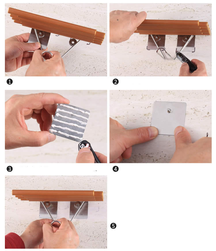 Bathroom Wooden Wall Hanging Storage Rack Roll Paper Holder