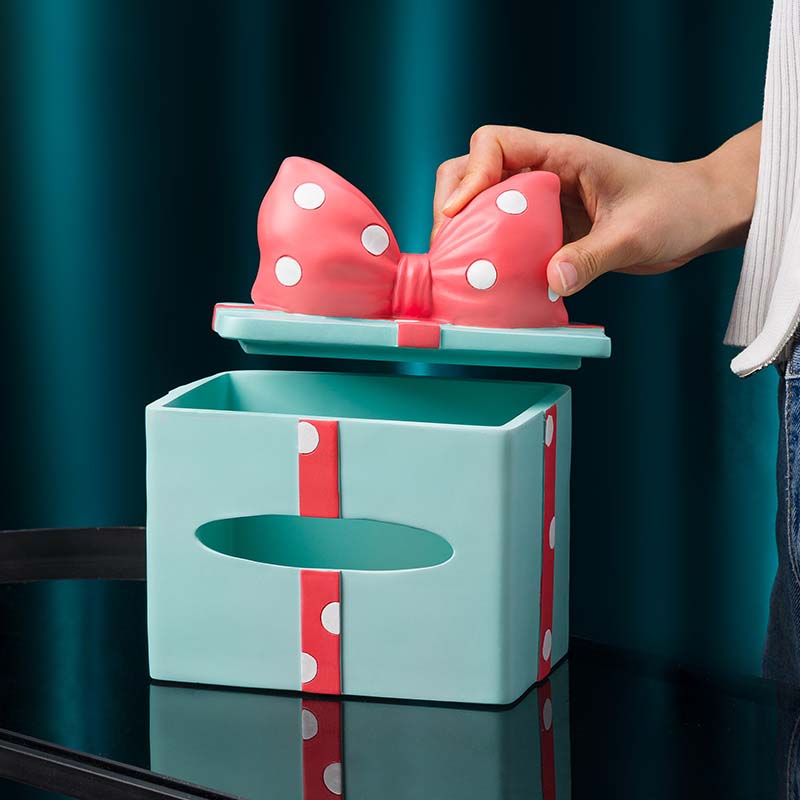 Beautiful Girly Bowknot Home Decoration Tissue Box