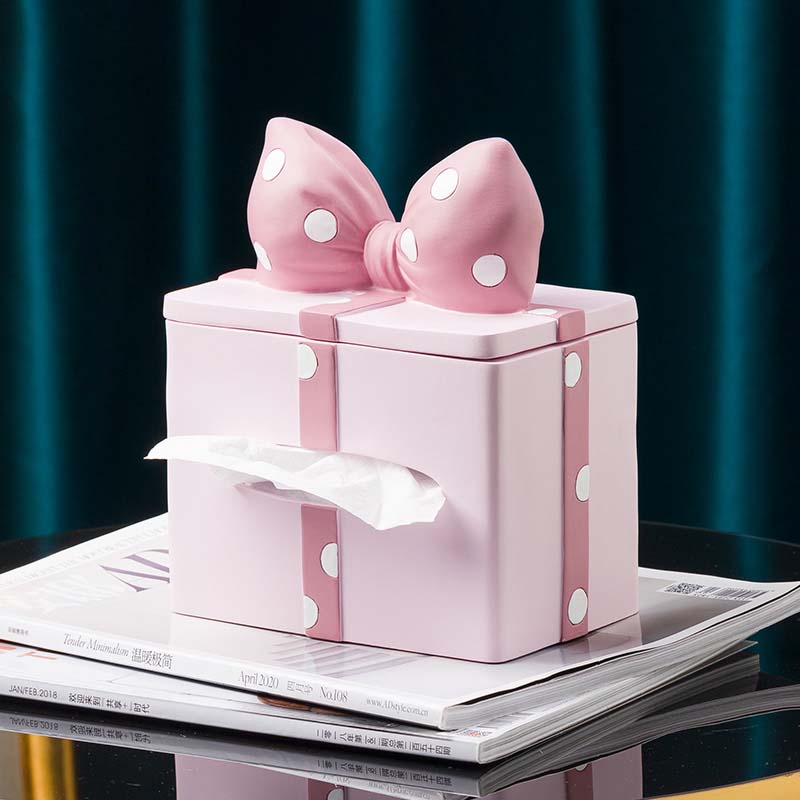 Beautiful Girly Bowknot Home Decoration Tissue Box