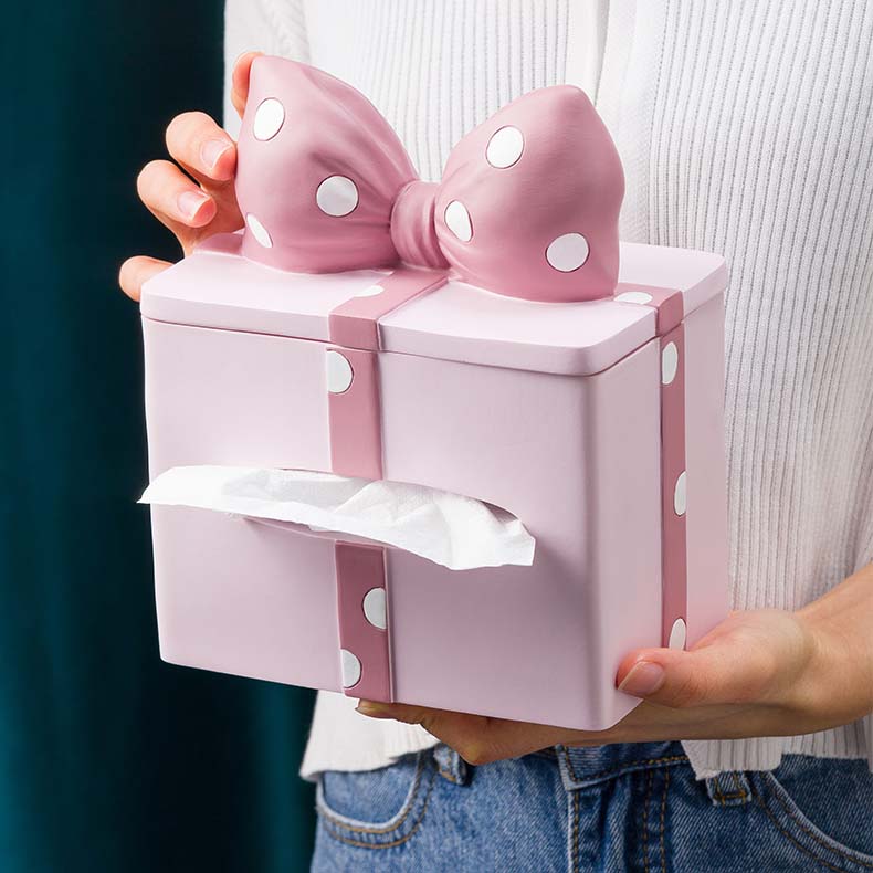 Beautiful Girly Bowknot Home Decoration Tissue Box