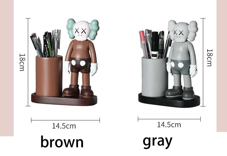 Classic Cartoon Doll Desktop Organizer Pen Holder