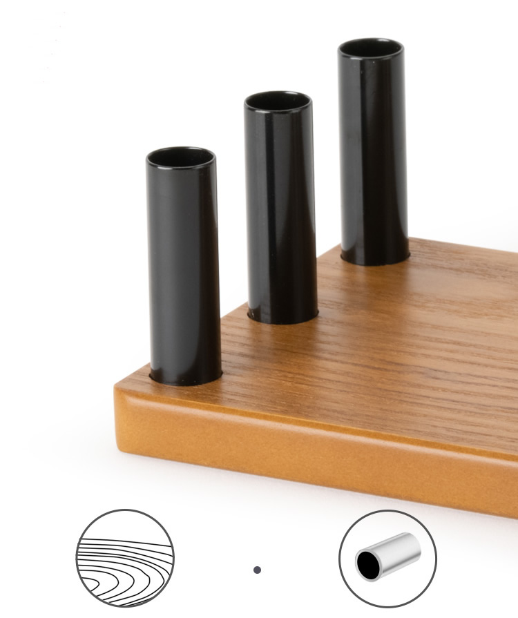 Classic Hollow Out Telescopic Wood Tissue Box Desktop Organizer