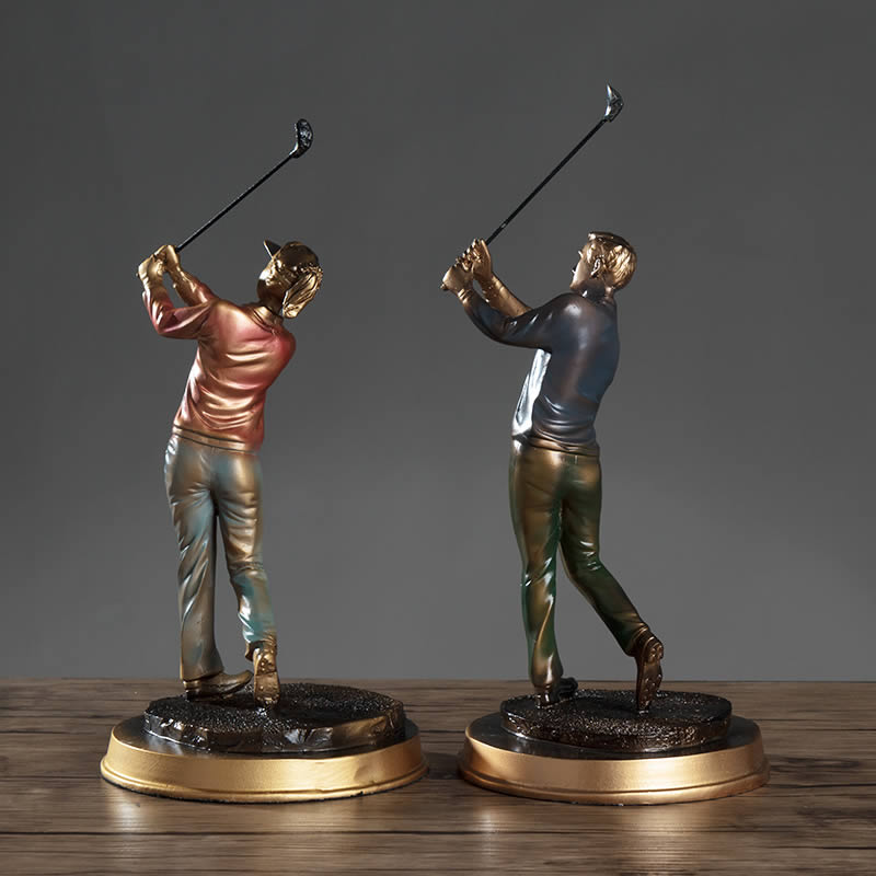 Classical Golf Lovers Living Room Office Art Sculpture Decoration