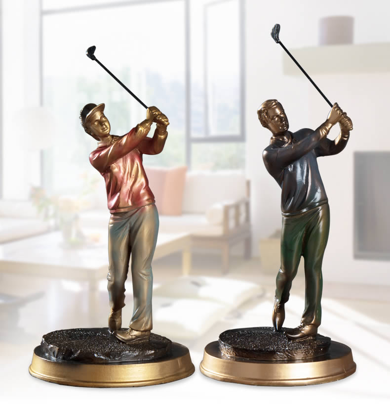 Classical Golf Lovers Living Room Office Art Sculpture Decoration