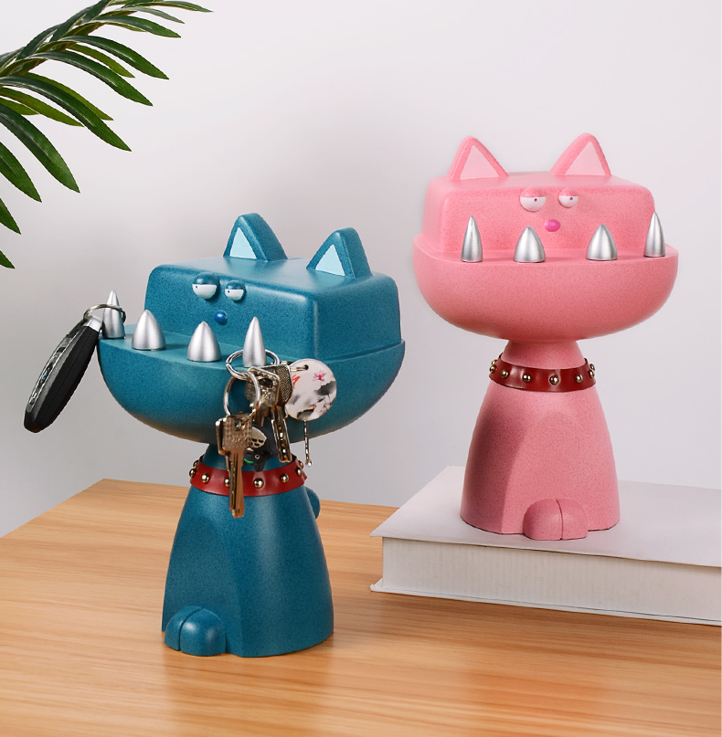 Creative Cartoon Big Teeth Monster Key Hook Desktop Decoration Sculpture