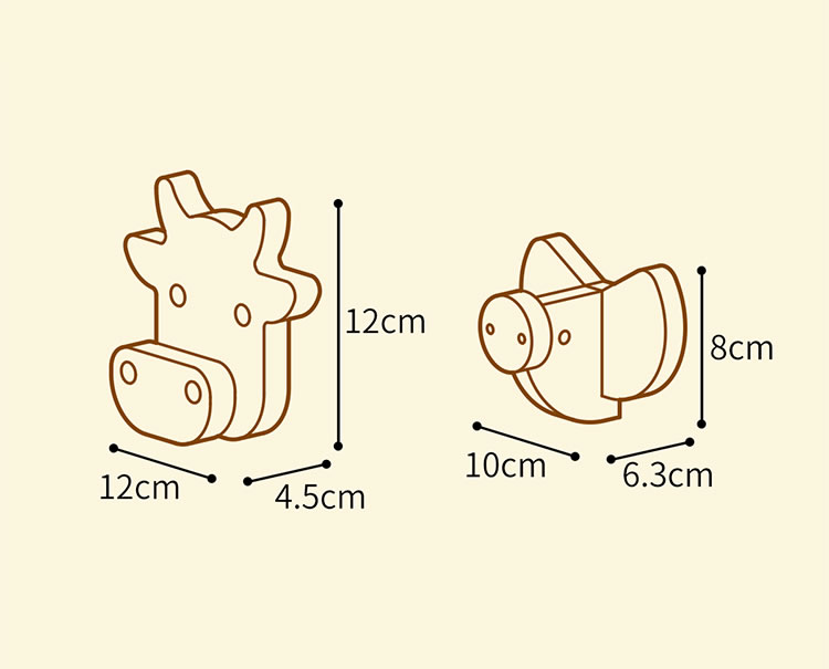 Cute Animal Hook Home Wall Decoration