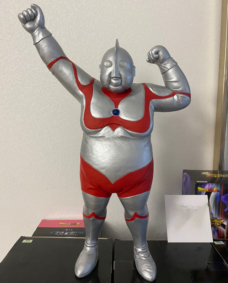 Fat Strong Man Resin Sculpture Ornament