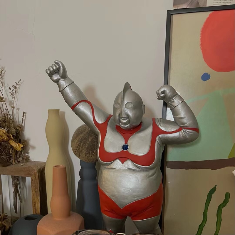 Fat Strong Man Resin Sculpture Ornament