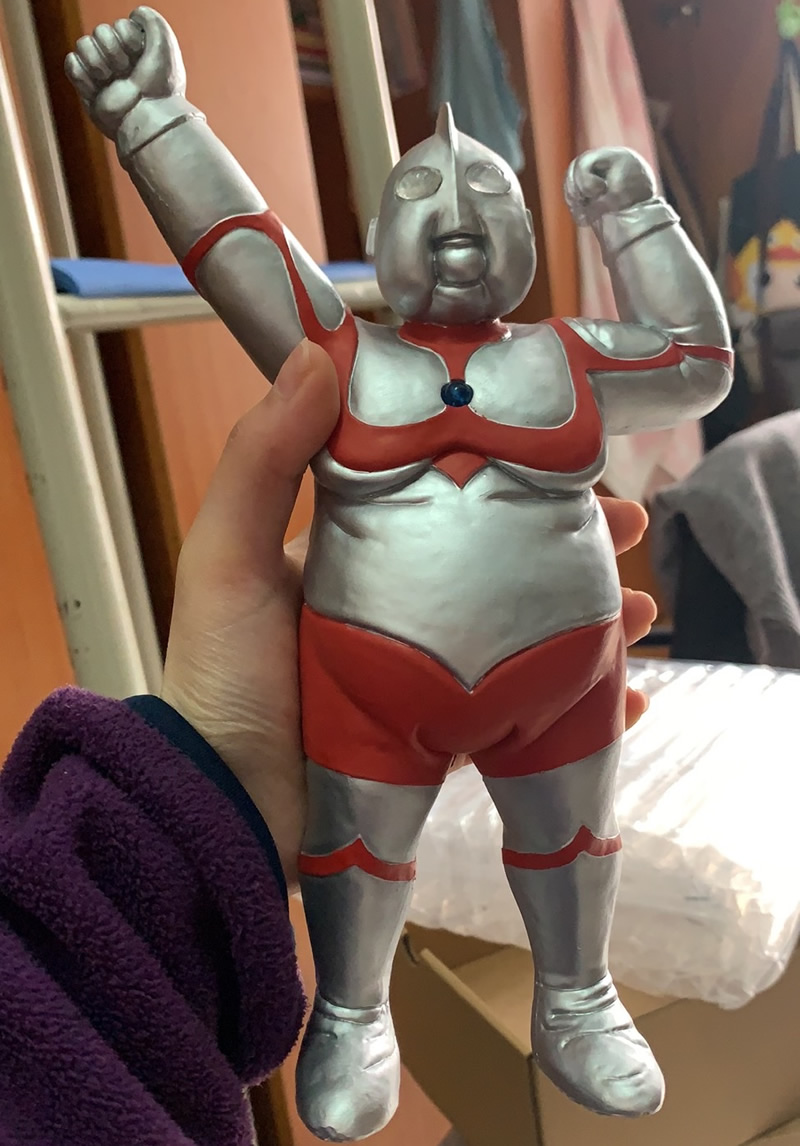 Fat Strong Man Resin Sculpture Ornament