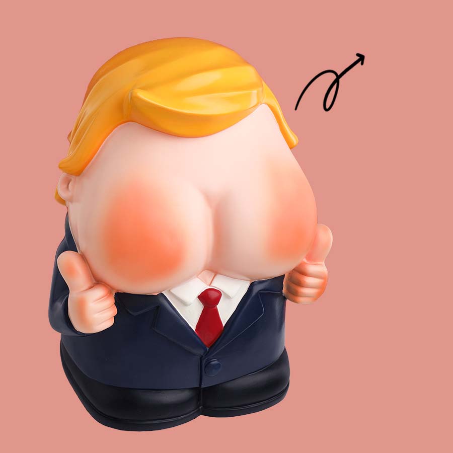 Fun Cartoon Chubby Doll Tissue Box Desktop Decoration Ornaments