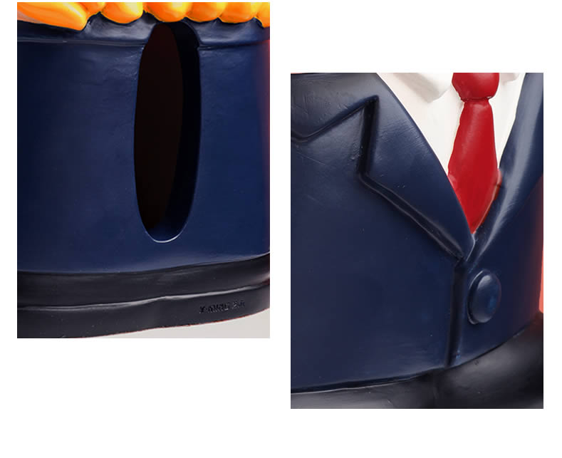 Fun Cartoon Chubby Doll Tissue Box Desktop Decoration Ornaments