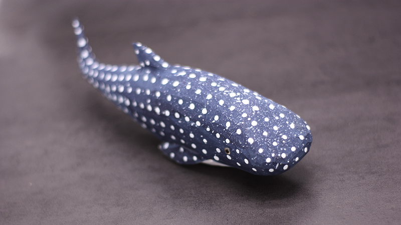 Handmade Wooden Whale Statue Model