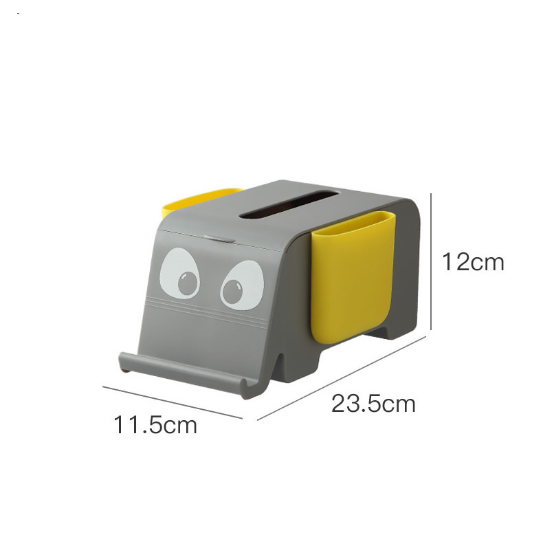 Multifunctional Cute Elephant Desktop Organizer Storage Tissue Box