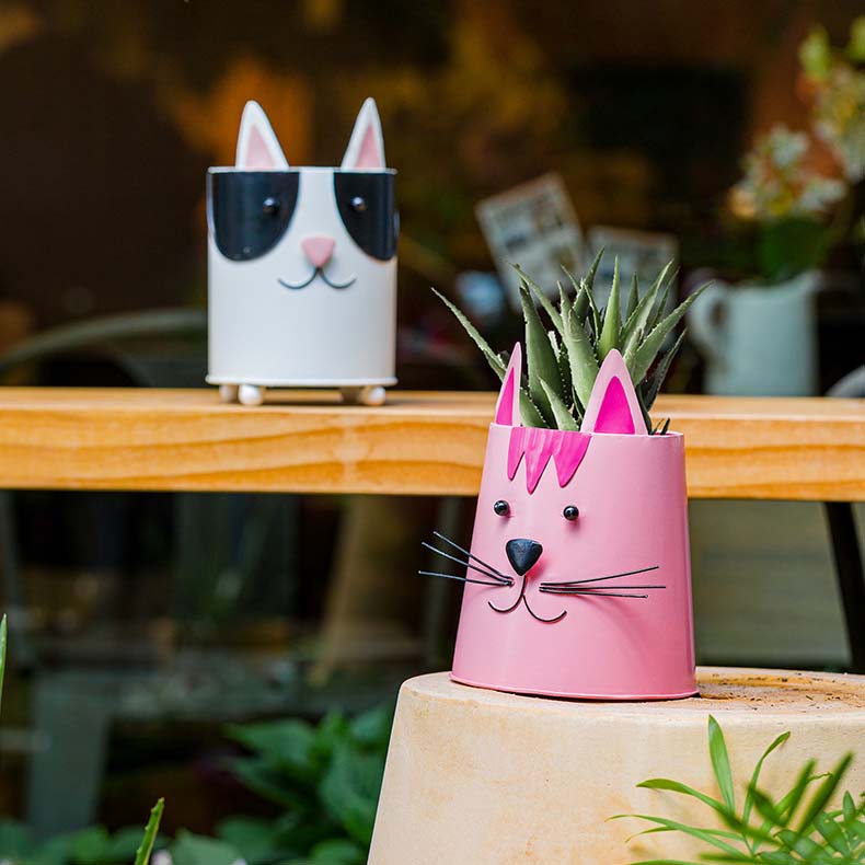 Pastoral Vintage Small Animal Iron Flower Pot