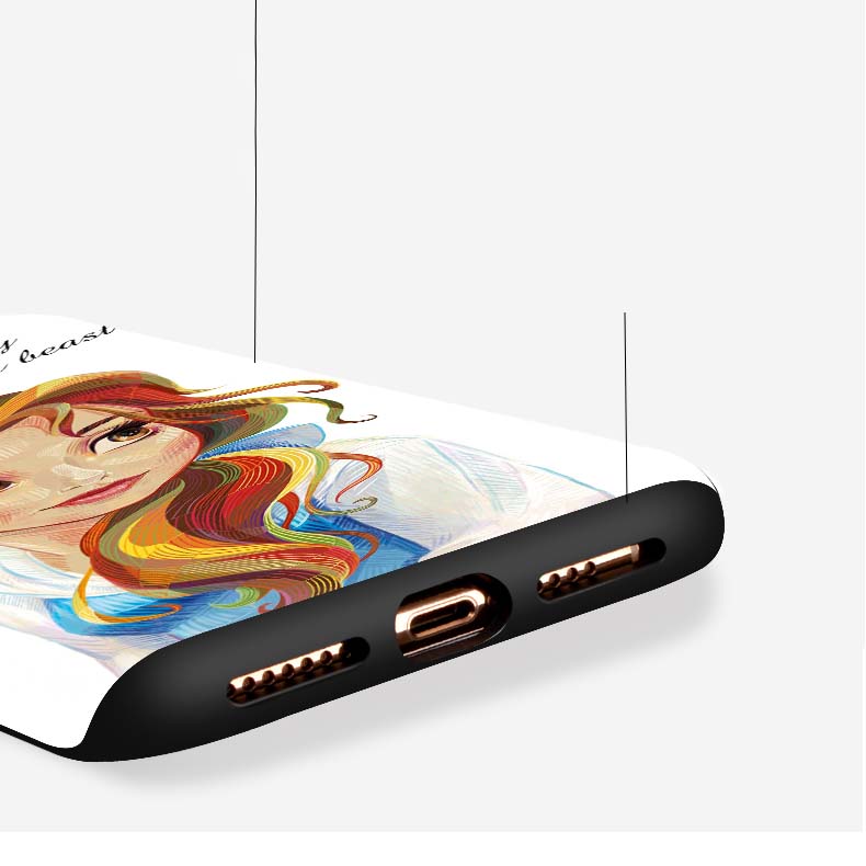 Pretty Abstract Cartoon Girl Iphone Phone Case