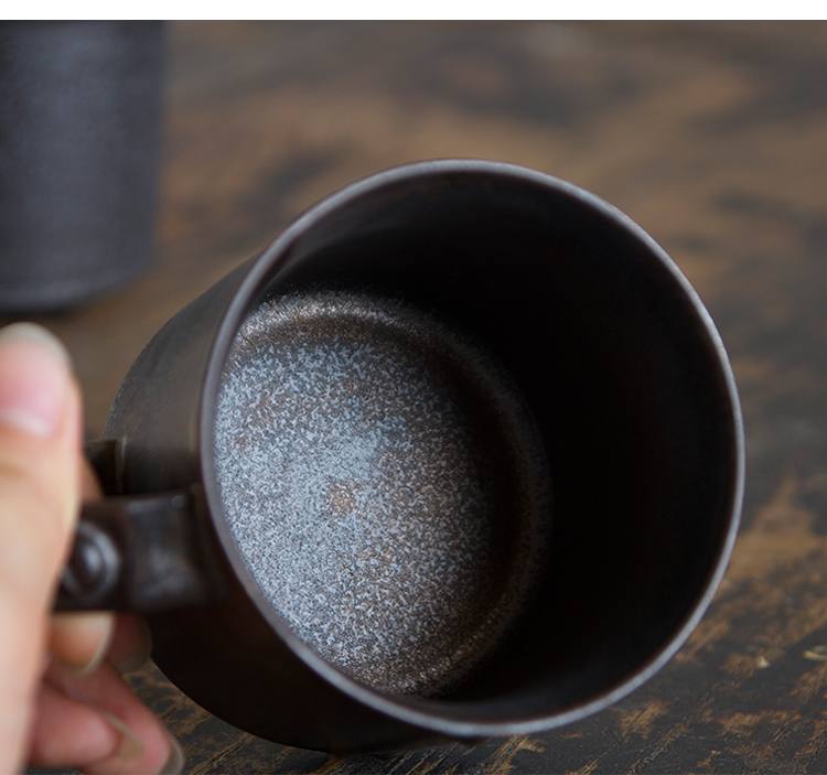 Punk Retro Metal Glaze Ceramic Coffee Cup