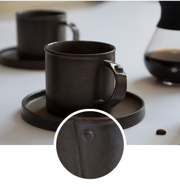 Punk Retro Metal Glaze Ceramic Coffee Cup