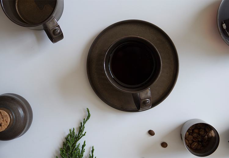 Punk Retro Metal Glaze Ceramic Coffee Cup