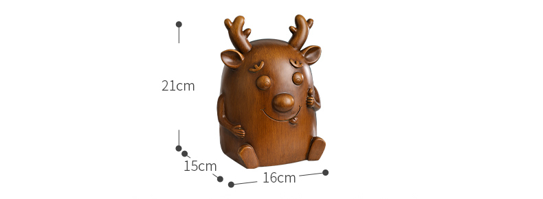 Retro Elk-shaped Desktop Decorative Tissue Box