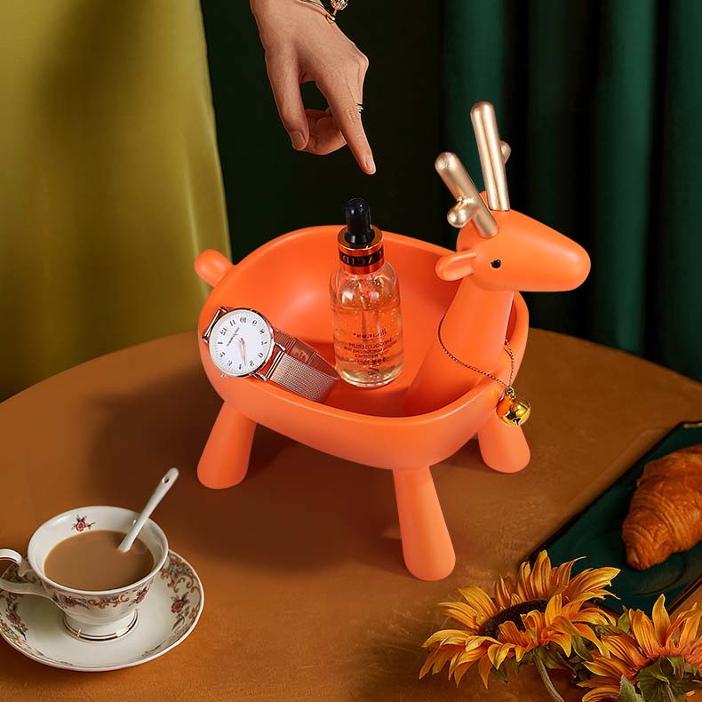 Abstract Geometric Deer Desktop Organizer Storage