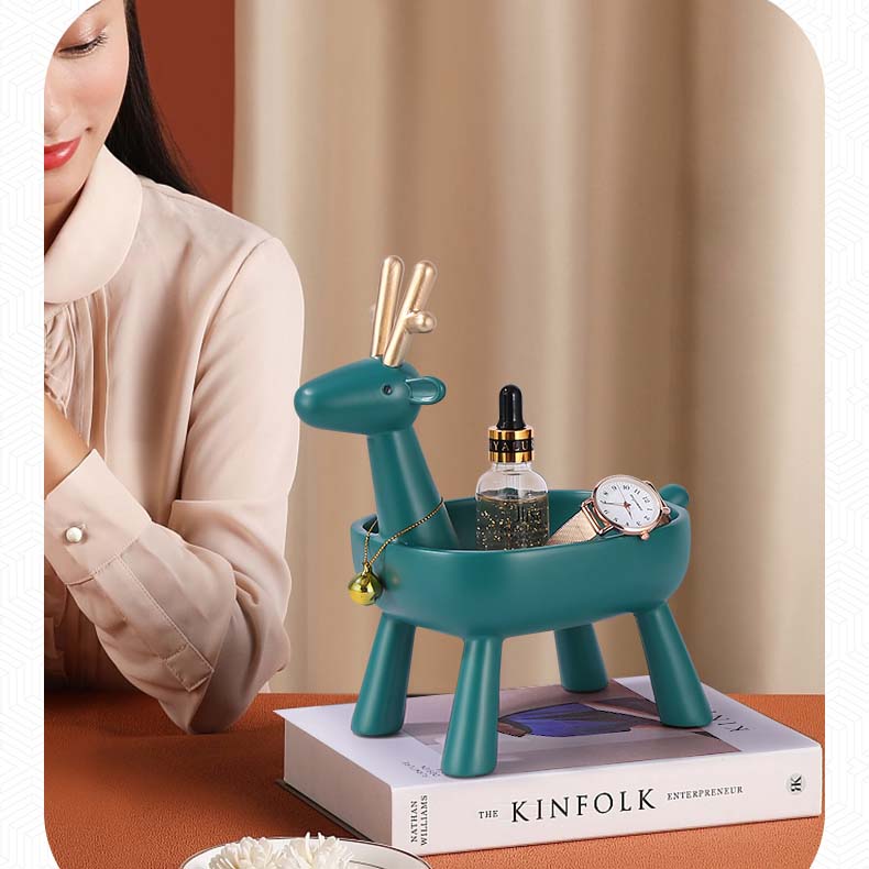 Abstract Geometric Deer Desktop Organizer Storage