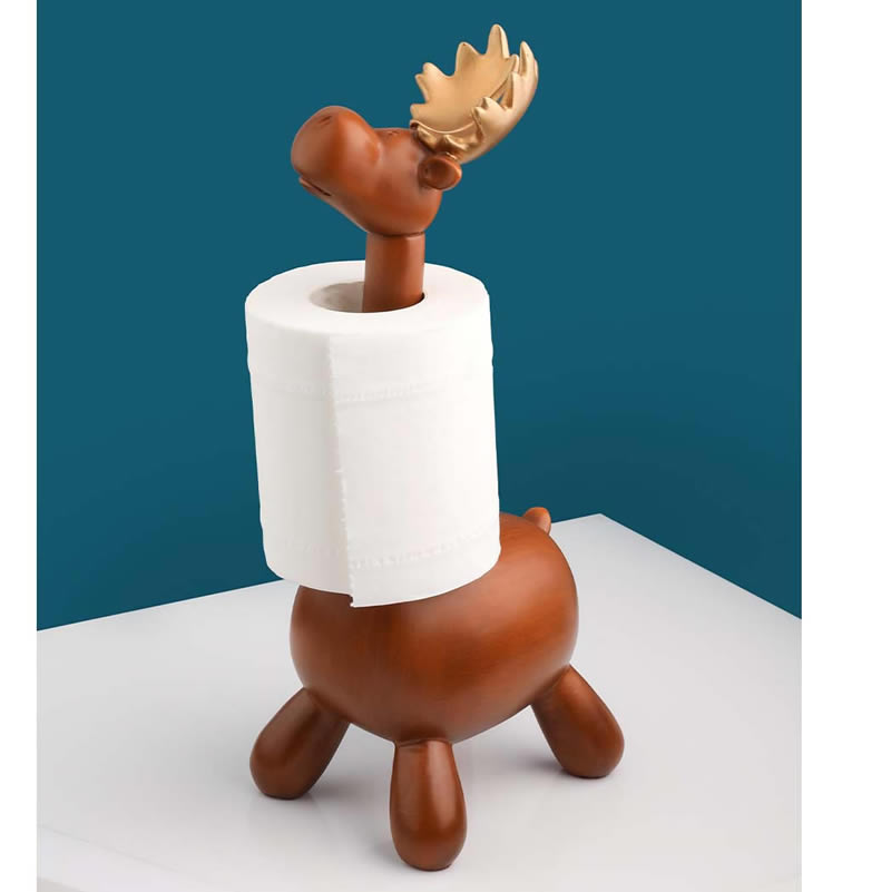 African Giraffe Roll Paper Holder Desktop Decoration