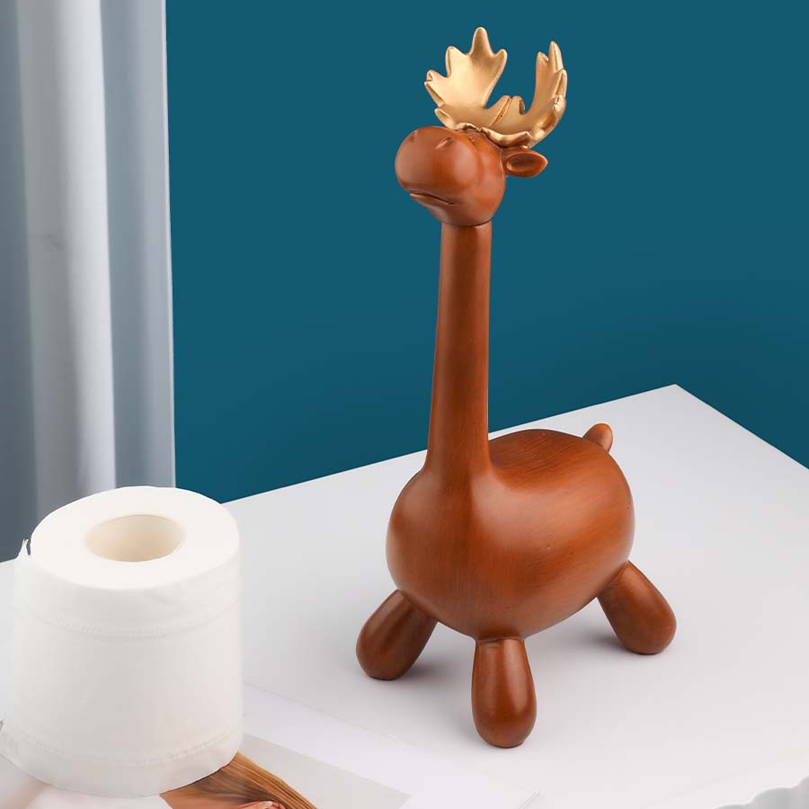 African Giraffe Roll Paper Holder Desktop Decoration
