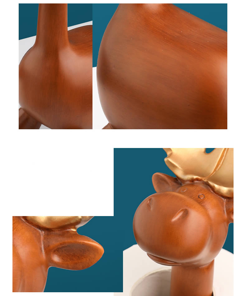 African Giraffe Roll Paper Holder Desktop Decoration