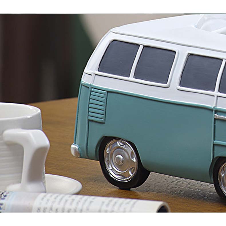 Cartoon Bus Car Desktop Decoration Tissue Box