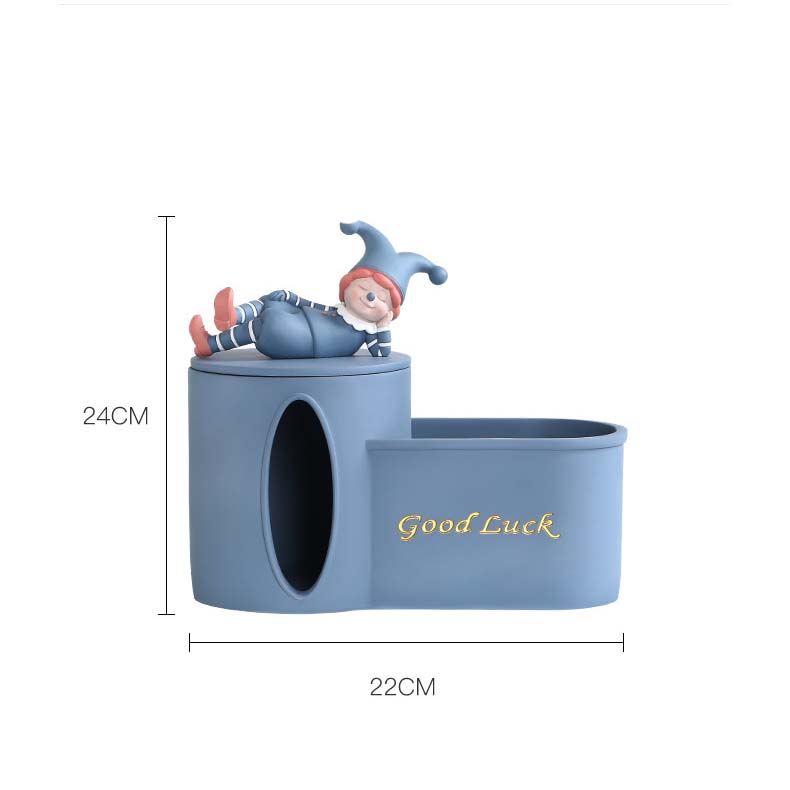 Cartoon Fun Circus Clown Desktop Decoration Tissue Box