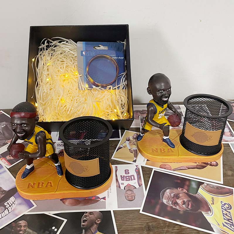 Classic Basketball Sports Star Desktop Storage Pen Holder Decoration