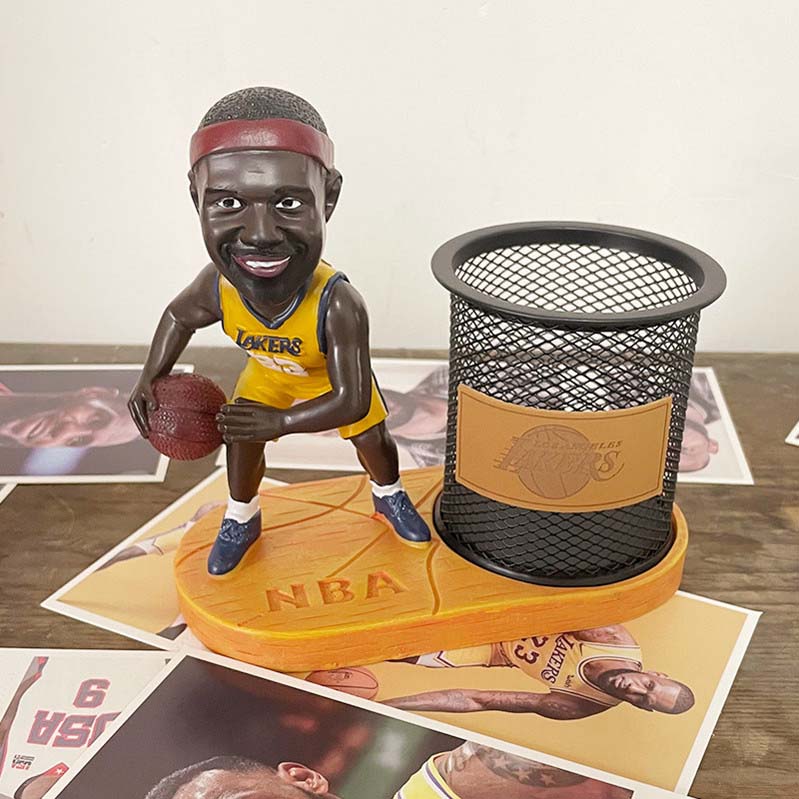 Classic Basketball Sports Star Desktop Storage Pen Holder Decoration
