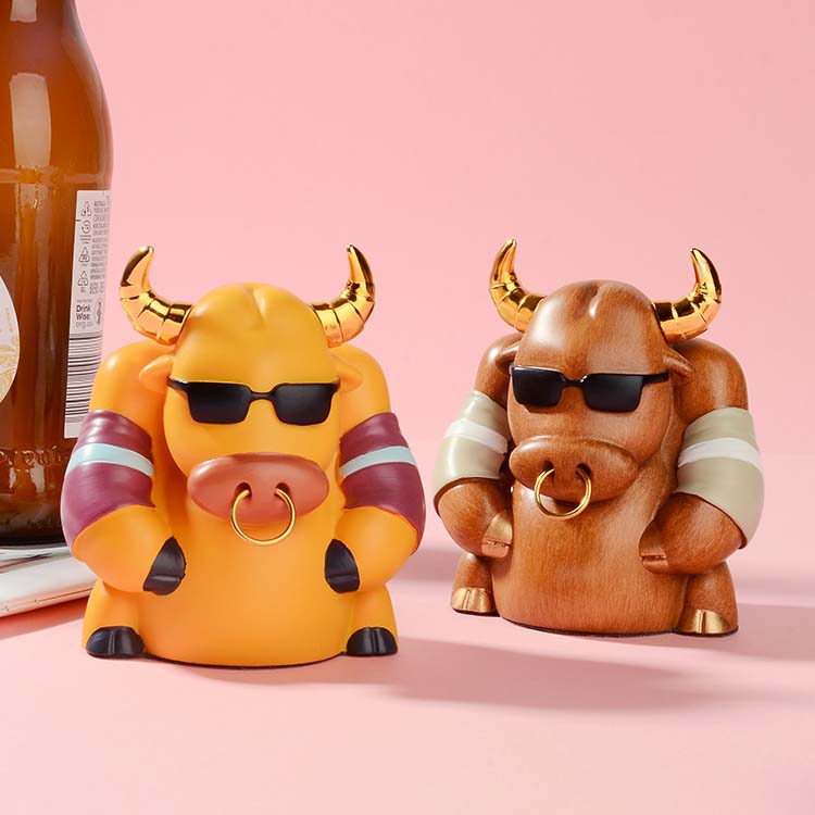 Classic Domineering Cool Cow Bottle Opener