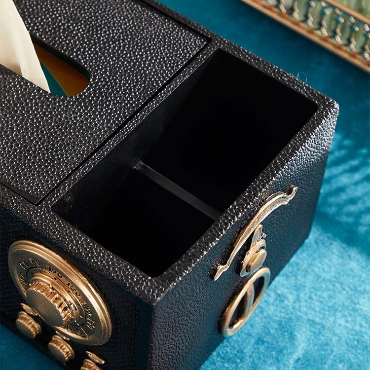 Classic Nostalgic Radio Modeling Living Room Decoration Organize Tissue Box