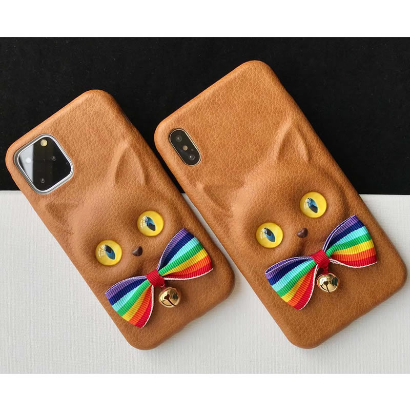 Classic Three-dimensional Orange Cat Blue Cat Iphone Case