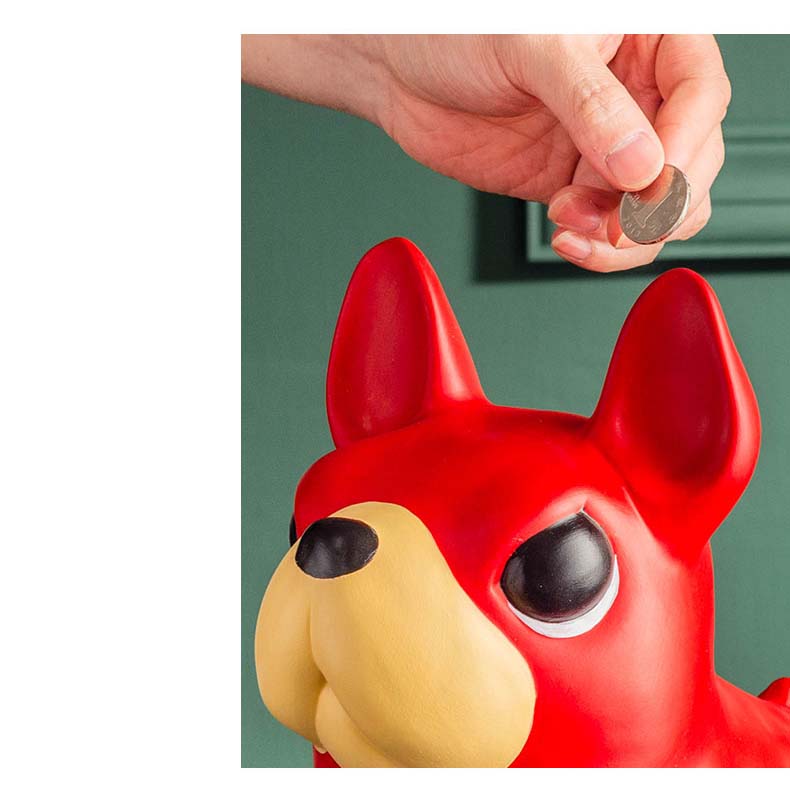 Creative Bulldog Pet Dog Desktop Decoration Piggy Bank