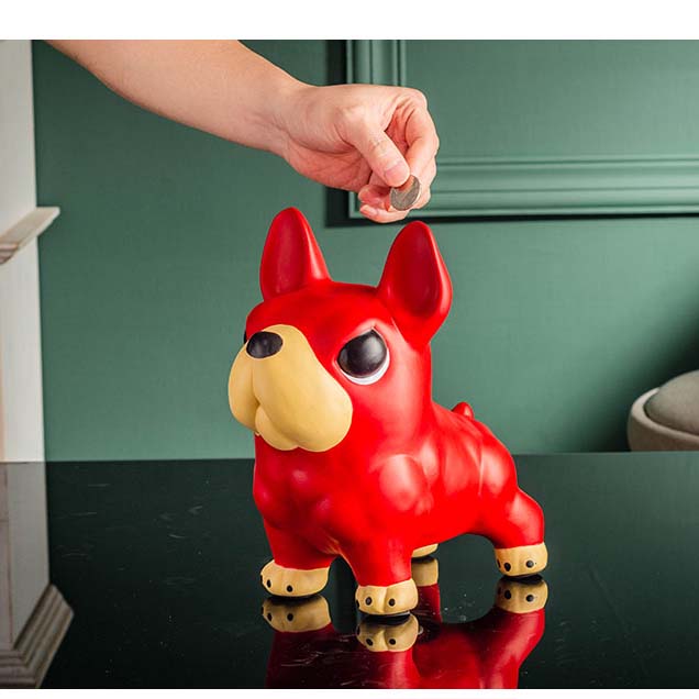 Creative Bulldog Pet Dog Desktop Decoration Piggy Bank