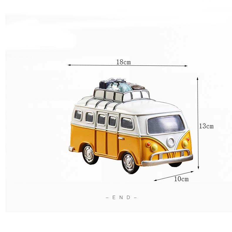 Creative Bus Car Piggy Bank Model Decoration