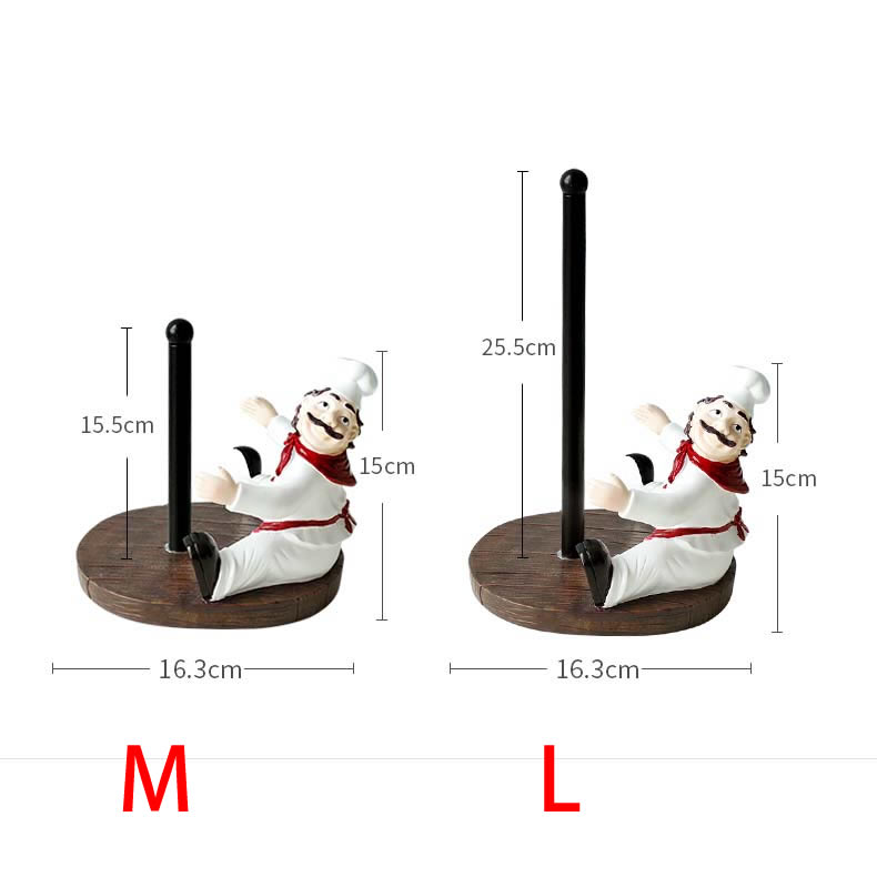 Creative Cartoon Chef Roll Paper Holder Desktop Decoration