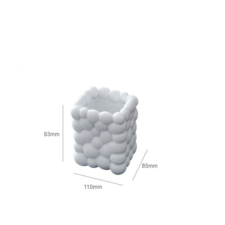 Creative Cobblestone Geometric Art Pen Holder