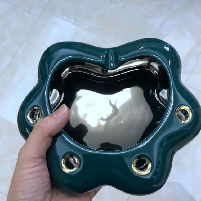 Creativity Dark Green Cat Paw Ashtray